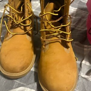 Tan Lace-Up Boots